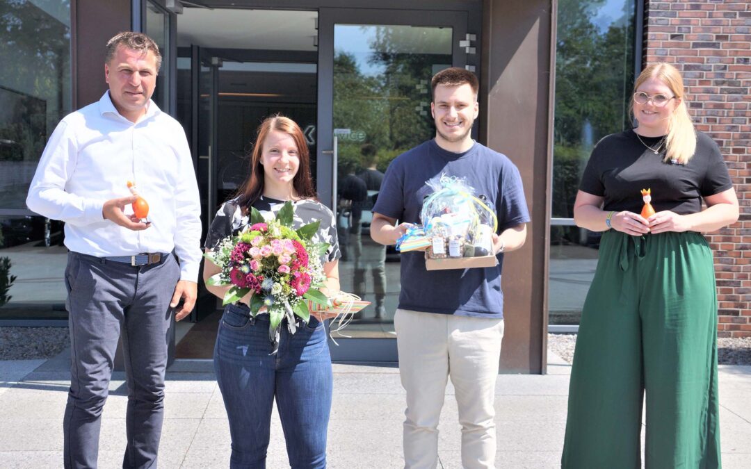 Abschlussprüfung Lenart Shala und Kathrin Schulz