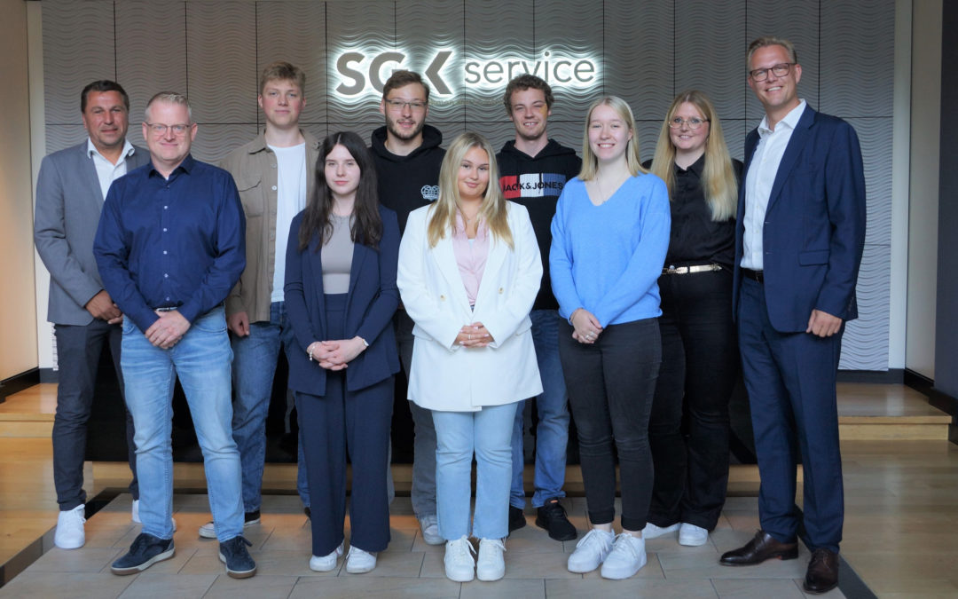 Start der neuen Auszubildenden bei der SG Service Zentral GmbH