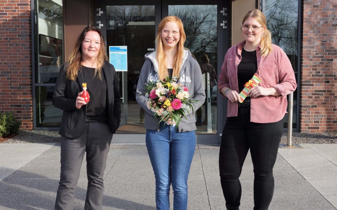 Abgeschlossene Ausbildung: Isabell Rieken und Tom Klüner